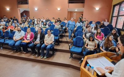 Acto en la facultad de Agronomía