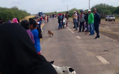 Manifestación indígena con cierre de ruta